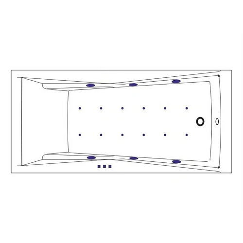 Акриловая ванна WHITECROSS Palace 180x80 "RELAX" бронза гидромассажная 0104.180080.100.RELAX.BR Акриловая ванна WHITECROSS Palace 180x80 "RELAX" бронза гидромассажная 0104.180080.100.RELAX.BR