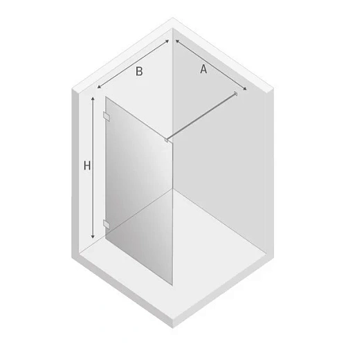 Душевая перегородка NEW TRENDY EVENTA 140x200 EXK-0218 хром Душевая перегородка NEW TRENDY EVENTA 140x200 EXK-0218 хром