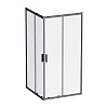 Картинка анонса товара «душевой уголок am.pm gem w90g-403-100100-bt 100x100 черный матовый, стекло прозрачное»