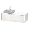 Картинка анонса товара «тумба под раковину duravit xsquare xs4903l2222 140 см белая глянцевый»