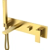 Смеситель для ванны Boheme Qubic Matt Gold 474-2-MG встроенный Смеситель для ванны Boheme Qubic Matt Gold 474-2-MG встроенный