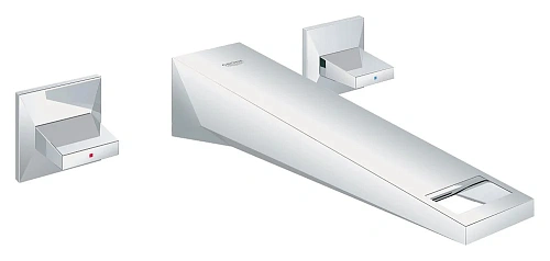 Смеситель для раковины GROHE Allure Brilliant на 3 отверстия (вынос 210 мм), хром (20348000) внешняя Смеситель для раковины GROHE Allure Brilliant на 3 отверстия (вынос 210 мм), хром (20348000) внешняя