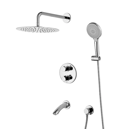 Душевая система Lemark Yeti LM7822C термостатическая, встраиваемая, хром Душевая система Lemark Yeti LM7822C термостатическая, встраиваемая, хром