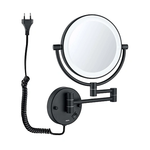 Зеркало косметическое Aquatek AQ4915MB черный матовый Зеркало косметическое Aquatek AQ4915MB черный матовый