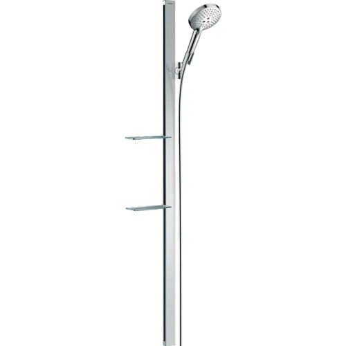Душевой гарнитур Hansgrohe 120 3jet EcoSmart 9 л/мин со штангой 150 см. и мыльницей 27647000, хром Душевой гарнитур Hansgrohe 120 3jet EcoSmart 9 л/мин со штангой 150 см. и мыльницей 27647000, хром