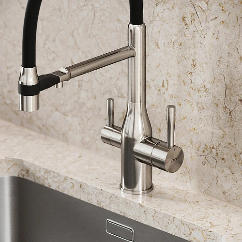 Смеситель для кухни Sancos Garda SC4009BN под фильтр, брашированный никель Смеситель для кухни Sancos Garda SC4009BN под фильтр, брашированный никель