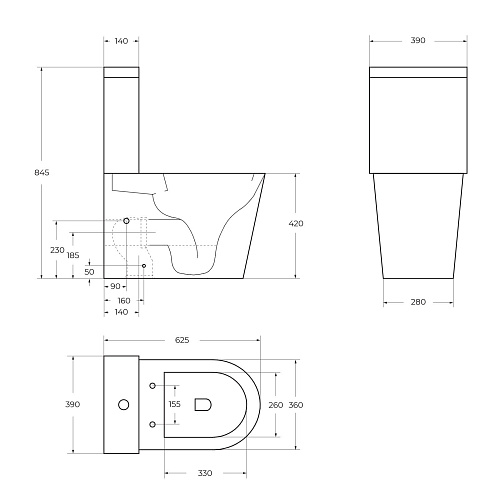Унитаз напольный BelBagno FLAY-TOR BB2149CP-TOR/BB2149T/BB2111SC безободковый с сиденьем Унитаз напольный BelBagno FLAY-TOR BB2149CP-TOR/BB2149T/BB2111SC безободковый с сиденьем