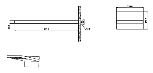 Верхний душ Boheme FUSION 419-CB Copper Brushed Верхний душ Boheme FUSION 419-CB Copper Brushed