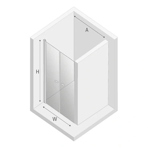 Душевая дверь NEW TRENDY NEW SOLEO LIGHT GOLD 150x195 D-0525A светлое золото Душевая дверь NEW TRENDY NEW SOLEO LIGHT GOLD 150x195 D-0525A светлое золото