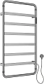 Полотенцесушитель электрический Allen Brau Priority 920х475 7.31003-BN браш никель Полотенцесушитель электрический Allen Brau Priority 920х475 7.31003-BN браш никель