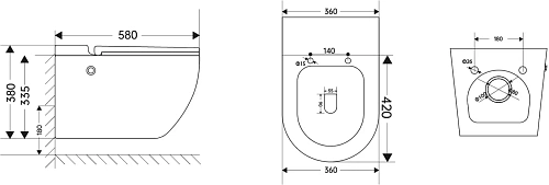 Комплект унитаза ABBER Bequem AC1108P белый с импульсным смывом с инсталляцией AC0101P Комплект унитаза ABBER Bequem AC1108P белый с импульсным смывом с инсталляцией AC0101P