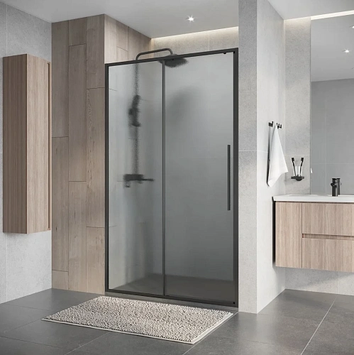 Душевая дверь Niagara Nova NG-34-L13CHGR (130х195) графит, раздвижная влево, стекло шиншилла Душевая дверь Niagara Nova NG-34-L13CHGR (130х195) графит, раздвижная влево, стекло шиншилла