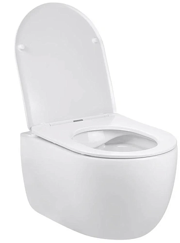 Унитаз подвесной Vincea Evo VT1-34S белый, ультратонкое сиденье soft-close Унитаз подвесной Vincea Evo VT1-34S белый, ультратонкое сиденье soft-close
