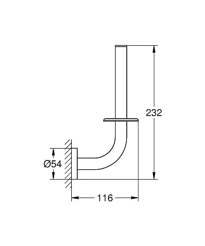 Держатель туалетной бумаги бумаги GROHE Essentials, хром (40385001) Держатель туалетной бумаги бумаги GROHE Essentials, хром (40385001)