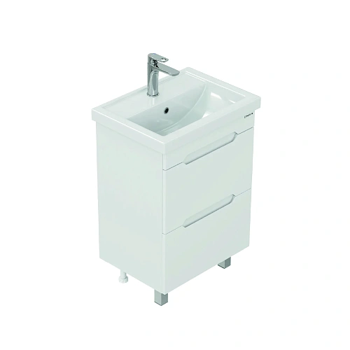 Тумба под раковину Onika Айленд 60 см 106160 напольная, белая (для Фостер 60) Тумба под раковину Onika Айленд 60 см 106160 напольная, белая (для Фостер 60)