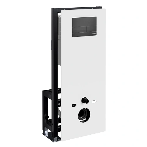 Инсталляция для унитаза WasserKRAFT Glan 66TLT.010.ME.WH.MB04 с клавишей смыва черный Инсталляция для унитаза WasserKRAFT Glan 66TLT.010.ME.WH.MB04 с клавишей смыва черный