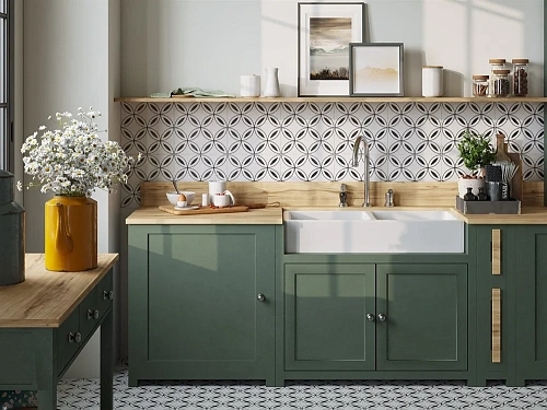 Керамогранит Cersanit Stream лепестки белый 29,8x29,8 SM4A055 Керамогранит Cersanit Stream лепестки белый 29,8x29,8 SM4A055