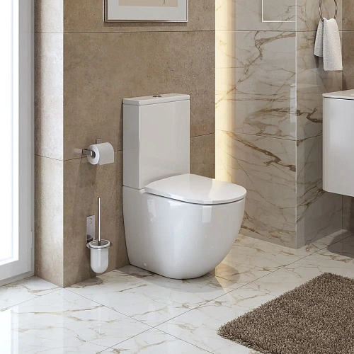 Унитаз напольный CEZARES STYLUS CZR-152-CPR/CZR-GN-SC безободковый с сиденьем Унитаз напольный CEZARES STYLUS CZR-152-CPR/CZR-GN-SC безободковый с сиденьем