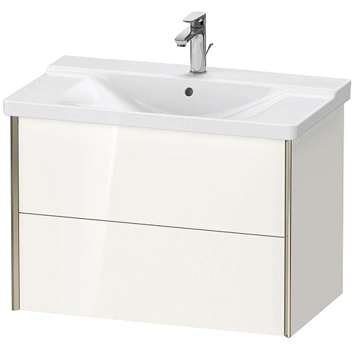 Тумба под раковину Duravit XVIU XV41160B122 подвесная 81 см белая/шампань Тумба под раковину Duravit XVIU XV41160B122 подвесная 81 см белая/шампань