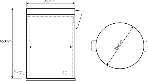 Корзина для мусора Bemeta 104315102 Корзина для мусора Bemeta 104315102