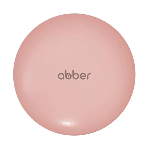 Накладка на донный клапа ABBER AC0014MP розовая матовая, керамика Накладка на донный клапа ABBER AC0014MP розовая матовая, керамика