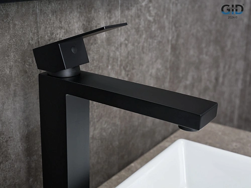 Смеситель для раковины Gid Anchel SS979-BM-D SS979BMD черный матовый Смеситель для раковины Gid Anchel SS979-BM-D SS979BMD черный матовый