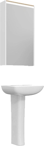 Раковина STWORKI Дублин 45 с пьедесталом 558292 Раковина STWORKI Дублин 45 с пьедесталом 558292