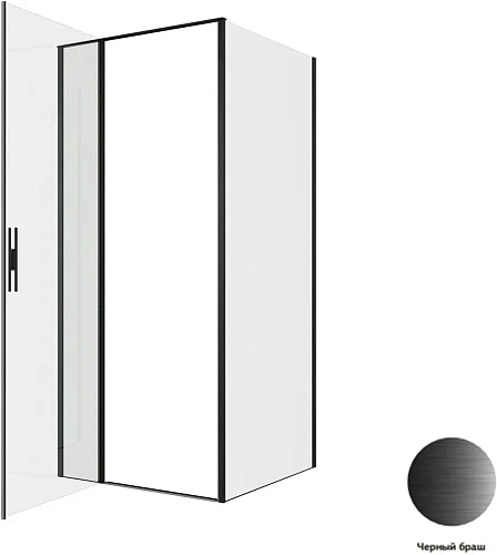 Душевой уголок Allen Brau Priority 90x90 3.31027.BBA + 3.31045.BBA черный браш Душевой уголок Allen Brau Priority 90x90 3.31027.BBA + 3.31045.BBA черный браш