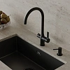 Дозатор жидкого мыла IDDIS Kitchen Line (SDIBL00i59) латунь, черный матовый Дозатор жидкого мыла IDDIS Kitchen Line (SDIBL00i59) латунь, черный матовый
