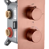 Смеситель для душа Boheme CELL 134-3-CB встраиваемый, с термостатом Copper Brushed Смеситель для душа Boheme CELL 134-3-CB встраиваемый, с термостатом Copper Brushed