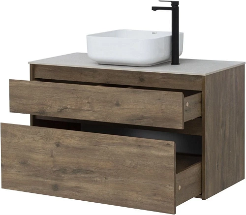 Тумба под раковину Aquanet Nova Lite 100 дуб рустикальный (2 ящика) 00249521 Тумба под раковину Aquanet Nova Lite 100 дуб рустикальный (2 ящика) 00249521