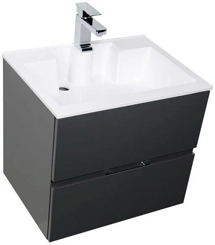 Комплект мебели Aquanet Алвита 60 серый антрацит 00184576 Комплект мебели Aquanet Алвита 60 серый антрацит 00184576