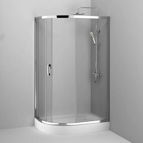 Душевой уголок AM.PM Like W83G-302U120CT Slide 120x80, стекло прозрачное, профиль хром Душевой уголок AM.PM Like W83G-302U120CT Slide 120x80, стекло прозрачное, профиль хром