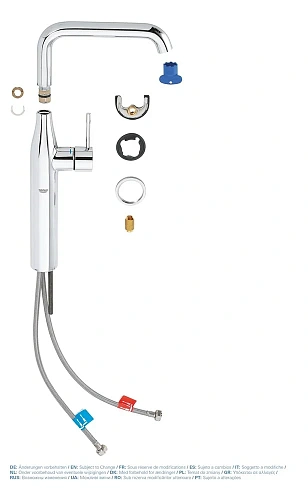 Смеситель для раковины GROHE Essence+ свободностоящий, хром (32901001) Смеситель для раковины GROHE Essence+ свободностоящий, хром (32901001)