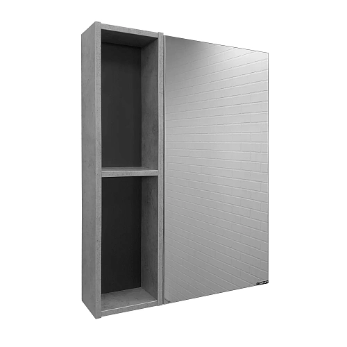 Зеркальный шкаф Comforty Франкфурт-60 00-00004331 бетон светлый Зеркальный шкаф Comforty Франкфурт-60 00-00004331 бетон светлый