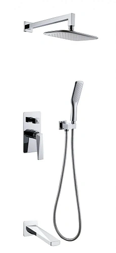 Душевая система Boheme Venturo 374-2-B скрытого монтажа, черная матовая/хром Душевая система Boheme Venturo 374-2-B скрытого монтажа, черная матовая/хром