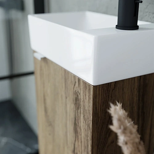 Тумба под раковину Sancos Mini MN35ECHR дуб чарльстон Тумба под раковину Sancos Mini MN35ECHR дуб чарльстон