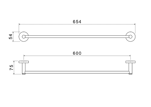 Полотенцедержатель Aquatek ЕВРОПА AQ4114CR хром Полотенцедержатель Aquatek ЕВРОПА AQ4114CR хром