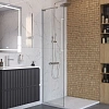 Душевая перегородка BelBagno UNO-L-1-TB-60-C-Cr 60 см, профиль хром, стекло прозрачное Душевая перегородка BelBagno UNO-L-1-TB-60-C-Cr 60 см, профиль хром, стекло прозрачное