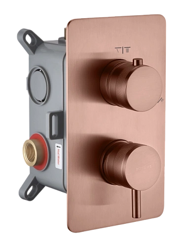 Смеситель для душа Boheme CELL 135-2-CB встраиваемый Copper Brushed Смеситель для душа Boheme CELL 135-2-CB встраиваемый Copper Brushed