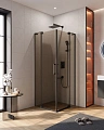 Душевой уголок CEZARES SLIDER-A-2-80/90-BR-NERO 80-90x80-90см стекло тонированное (бронза), профиль черный Душевой уголок CEZARES SLIDER-A-2-80/90-BR-NERO 80-90x80-90см стекло тонированное (бронза), профиль черный