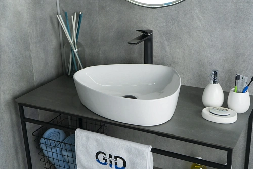 Раковина Gid N9386 51139 накладная белая 50x40x12 Раковина Gid N9386 51139 накладная белая 50x40x12