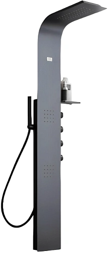 Душевая панель Ceruttispa BELLA B CT9254 из нержавеющей стали с форсунками, черный Душевая панель Ceruttispa BELLA B CT9254 из нержавеющей стали с форсунками, черный
