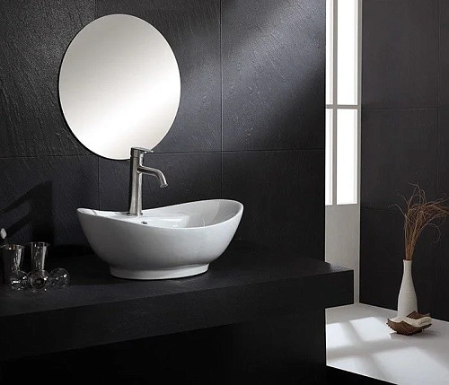 Раковина CeramaLux 9018 накладная, белый Раковина CeramaLux 9018 накладная, белый