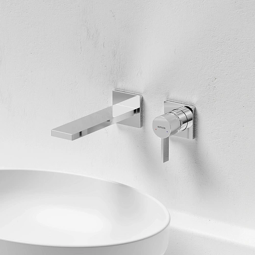 Смеситель для раковины Sancos Linn SC9021CH c внутренней частью, хром Смеситель для раковины Sancos Linn SC9021CH c внутренней частью, хром