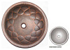 Картинка анонса товара «раковина медная bronze de luxe r103, цвет - old nickel silver (состаренное никелированное серебро),  r103_old_nickel_silver»