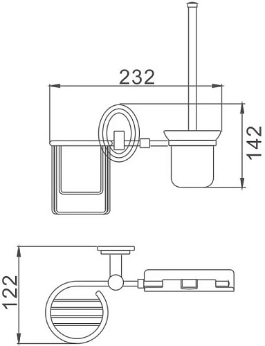 Ершик для унитаза Haiba HB1510-1 Ершик для унитаза Haiba HB1510-1