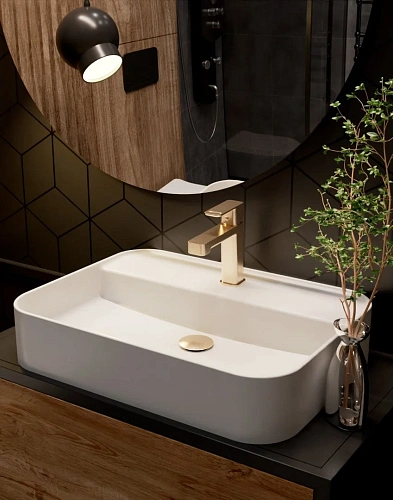 Смеситель для раковины AQUAme Parma AQM6610BG Brushed gold Смеситель для раковины AQUAme Parma AQM6610BG Brushed gold