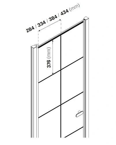 Душевая дверь NEW TRENDY NEW SOLEO BLACK одинарные 70x195 D-0275A (черный) Душевая дверь NEW TRENDY NEW SOLEO BLACK одинарные 70x195 D-0275A (черный)