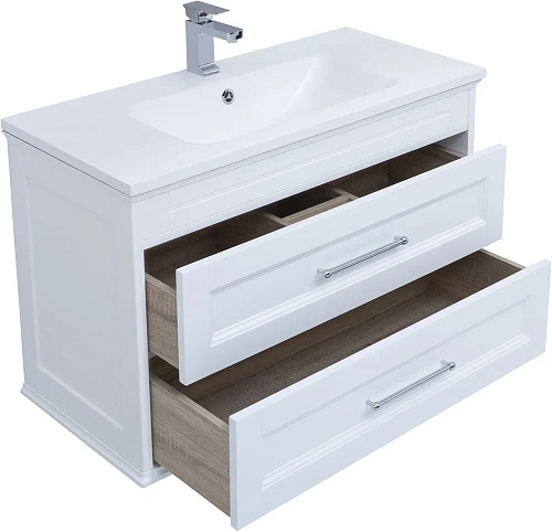 Тумба под раковину Aquanet Бостон М 100 белый 00209678 Тумба под раковину Aquanet Бостон М 100 белый 00209678